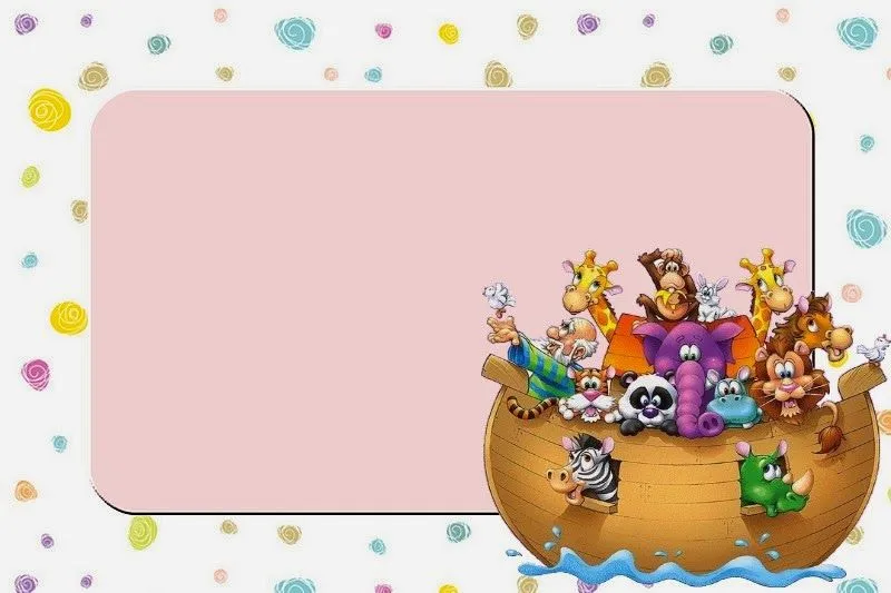 Arca de Noé para Niñas: Invitaciones para Imprimir Gratis. | Oh My ... Arca de Noé para Niñas: Invitaciones para Imprimir Gratis. | Oh My ...