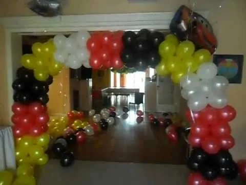 ARCADA REALIZADA EN GLOBOS TEMATICA THE CARS POR GRACIELA SANABRIA ...