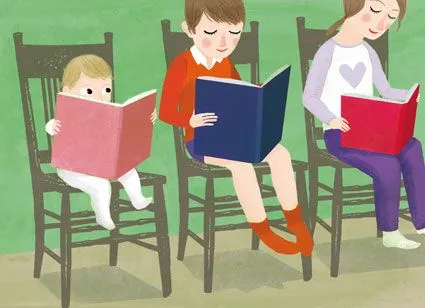 niños leyendo «