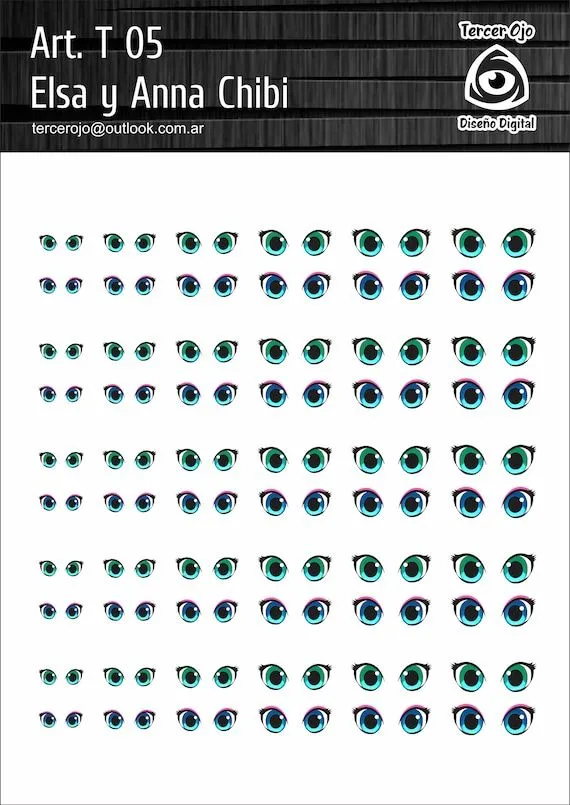 Archivo PDF de ojos para imprimir Elsa y Anna - Etsy México Archivo PDF de ojos para imprimir Elsa y Anna - Etsy México