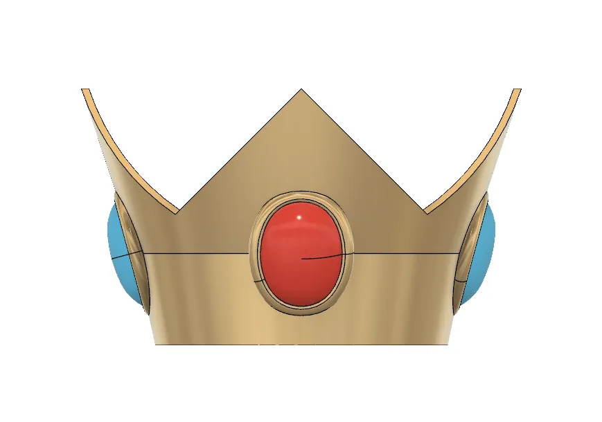 Archivo STL Corona de melocotón de la Princesa・Diseño imprimible en 3D para descargar・Cults Archivo STL Corona de melocotón de la Princesa・Diseño imprimible en 3D para descargar・Cults