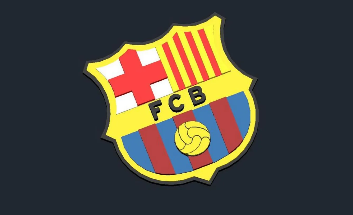 Archivo STL gratis FC Barcelona - Logotipo・Objeto imprimible en 3D para descargar・Cults Archivo STL gratis FC Barcelona - Logotipo・Objeto imprimible en 3D para descargar・Cults