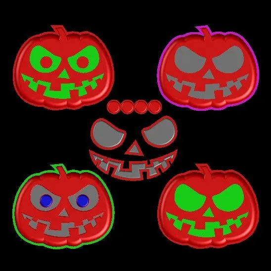 Archivo STL gratis Moldes de calabaza para Halloween・Plan para descargar y  imprimir en 3D・Cults
