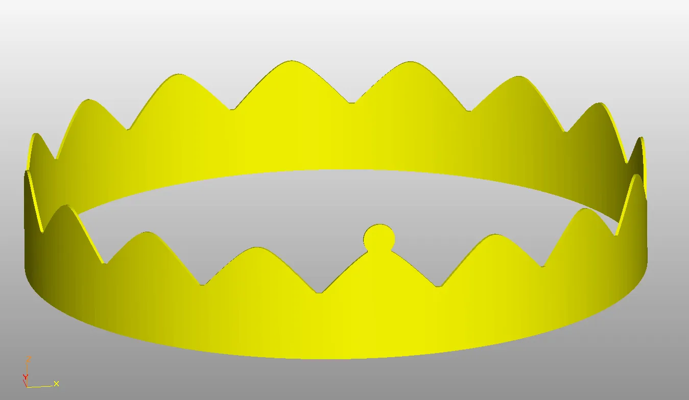 Archivo STL gratuito Corona de Reyes - Galette de Roi - Fácil de Imprimir・Objeto imprimible en 3D para descargar・Cults Archivo STL gratuito Corona de Reyes - Galette de Roi - Fácil de Imprimir・Objeto imprimible en 3D para descargar・Cults