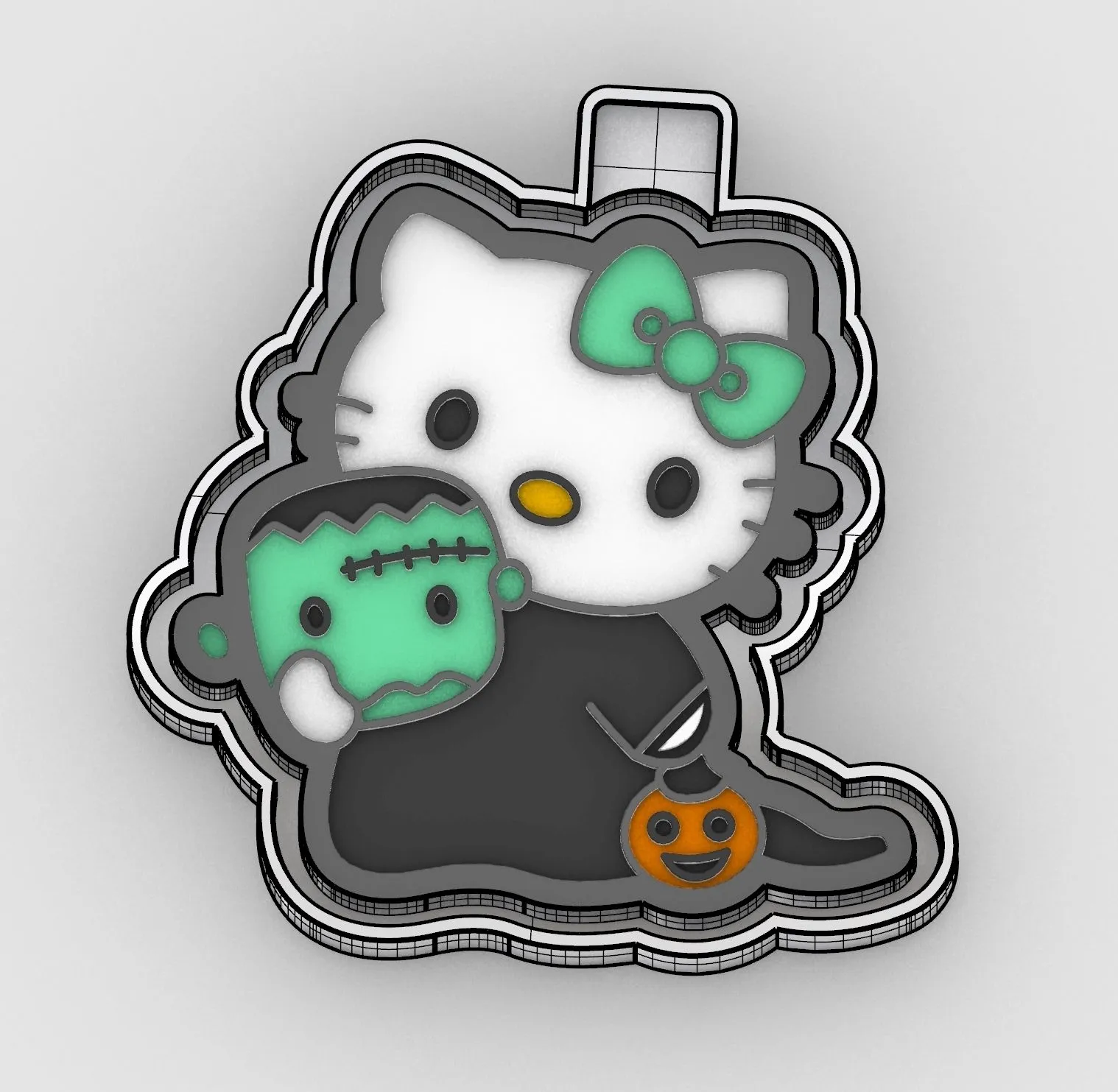 Archivo STL Hello kitty halloween 2 - freshie mold - caja molde silicona・Modelo para descargar e imprimir en 3D・Cults Archivo STL Hello kitty halloween 2 - freshie mold - caja molde silicona・Modelo para descargar e imprimir en 3D・Cults