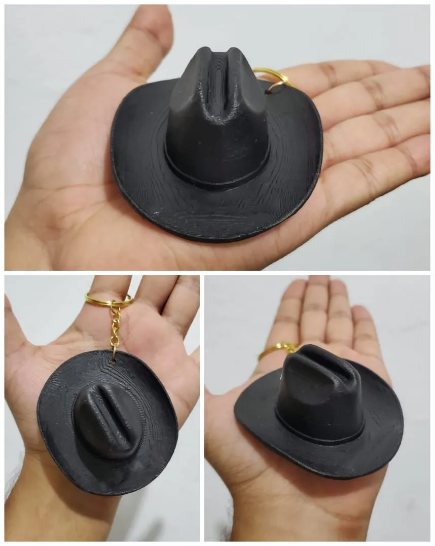 Archivo STL Llavero Sombrero Vaquero・Idea de impresión 3D para  descargar・Cults