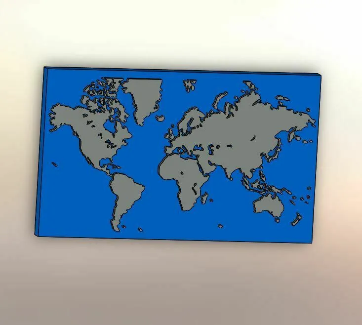 Archivo STL Mapa mundi・Diseño de impresora 3D para descargar・Cults Archivo STL Mapa mundi・Diseño de impresora 3D para descargar・Cults