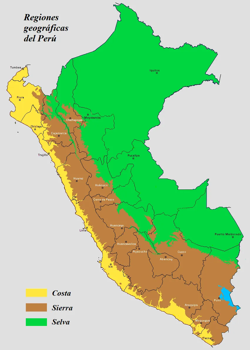 Archivo:Regiones geográficas del Perú.png - Wikipedia, la enciclopedia libre Archivo:Regiones geográficas del Perú.png - Wikipedia, la enciclopedia libre