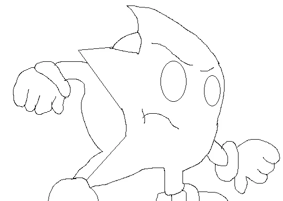 Archivo:Ristar para colorear.png - Ristar Fanon Wiki