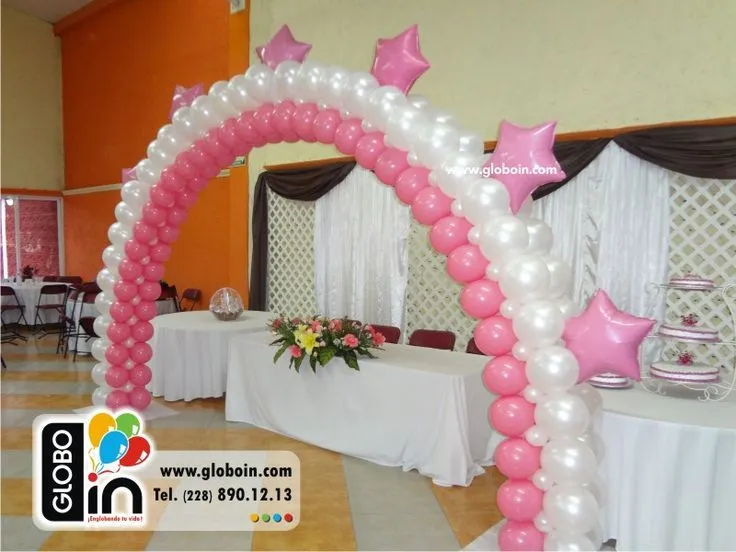 Arco Duo XV Años | Decoraciones para XV Años con Globos | Pinterest