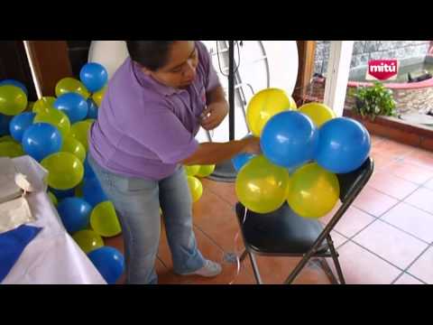 ARCO CON GLOBOS USANDO UN TRAMO DE TUBO DE PVC - YouTube