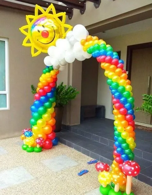 Cómo hacer un arco de globos - BlogHogar.com Cómo hacer un arco de globos - BlogHogar.com