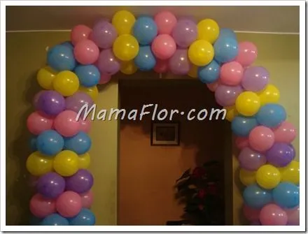 Como hacer un arco de globos - Manualidades MamaFlor Como hacer un arco de globos - Manualidades MamaFlor