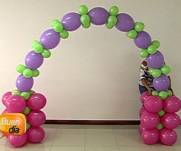 arco con globos paso a paso - Buscar con Google | Balloon Links ...