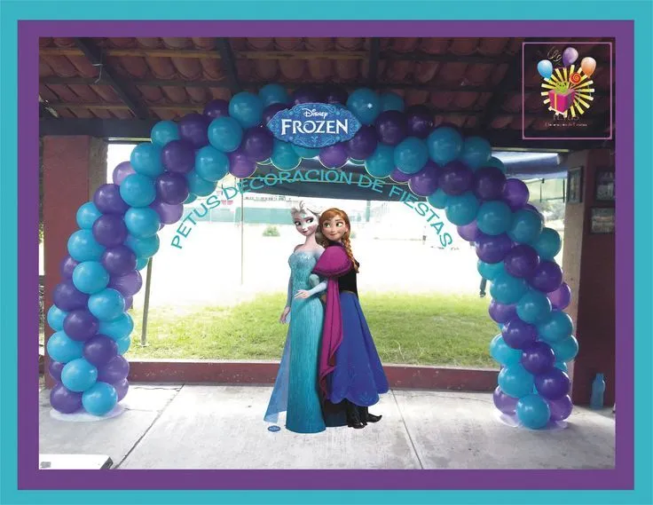 Arco de Globos Tema: Frozen | Decoración con Globos | Pinterest ...