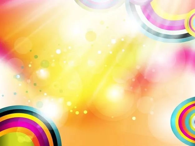 Arco iris de colores retro con los círculos | Descargar Vectores ... Arco iris de colores retro con los círculos | Descargar Vectores ...