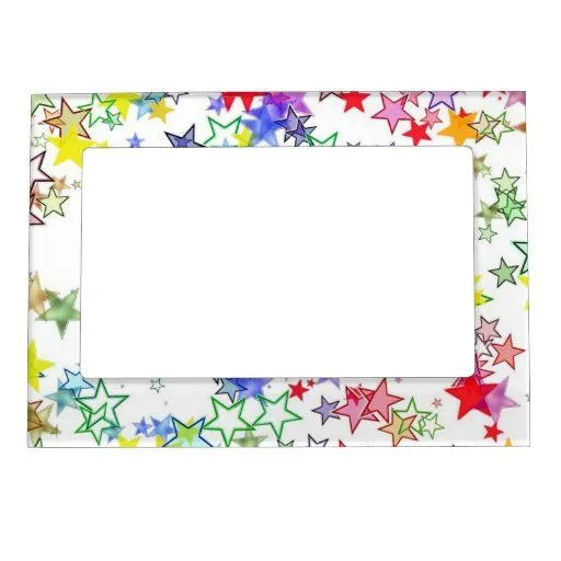 Arco iris de las estrellas de los colores marcos magneticos para ... Arco iris de las estrellas de los colores marcos magneticos para ...