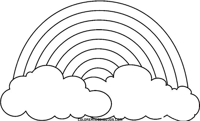 Gran arco iris para pintar