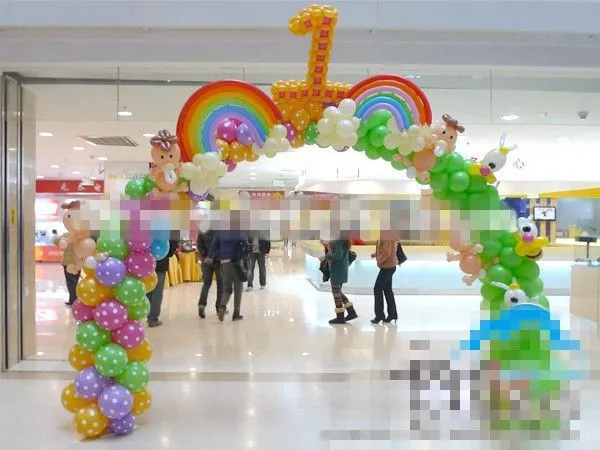 Arco iris súper conjunto de colores globos largos 16 unids + nube ... Arco iris súper conjunto de colores globos largos 16 unids + nube ...