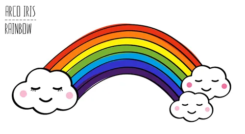 Arco iris dibujos infantiles - Imagui