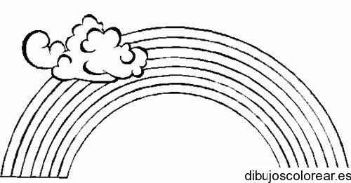 Imágenes de arcoiris para colorear - Imagui