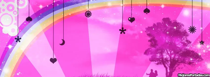 Arcoiris fondo rosa - ÷ Las Mejores Portadas para tu perfil de ... Arcoiris fondo rosa - ÷ Las Mejores Portadas para tu perfil de ...