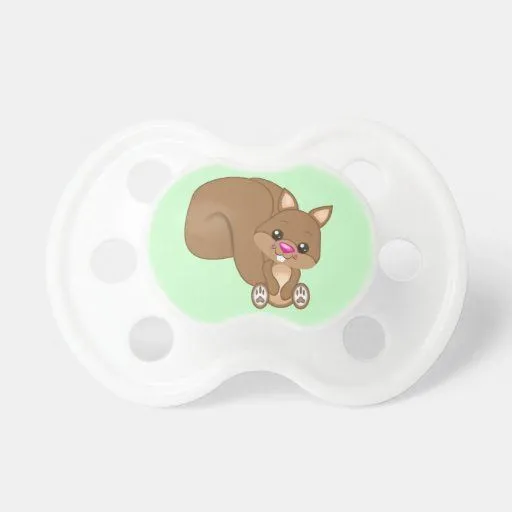 Ardilla linda del dibujo animado chupetes para bebés | Zazzle Ardilla linda del dibujo animado chupetes para bebés | Zazzle
