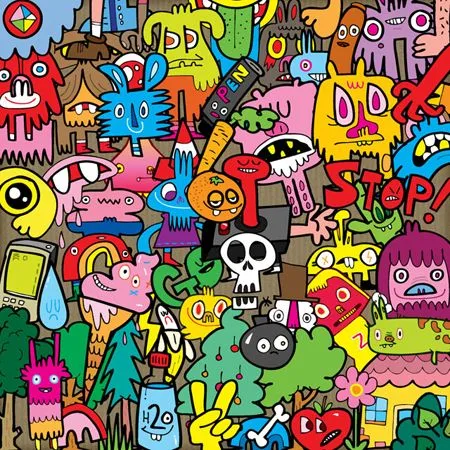 Área Visual: Jon Burgerman, un grande de la ilustración contemporánea.