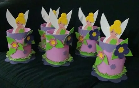 Centros de mesa de campanita o Tinkerbell - Imagui