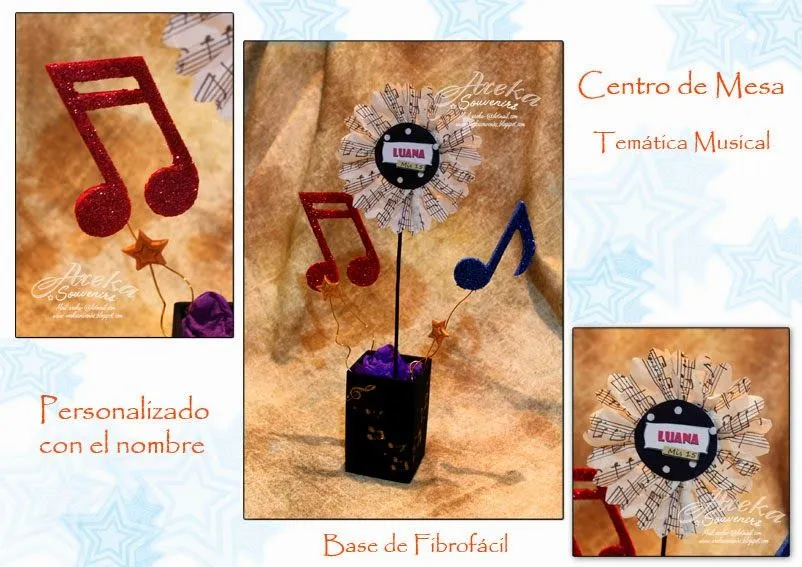 arekasouvenirs: Centros y números de mesa para Fiestas temáticas arekasouvenirs: Centros y números de mesa para Fiestas temáticas