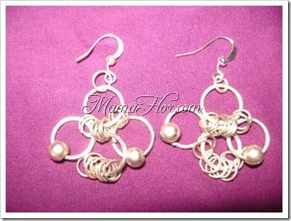 Como hacer aretes con argollas - Manualidades MamaFlor Como hacer aretes con argollas - Manualidades MamaFlor