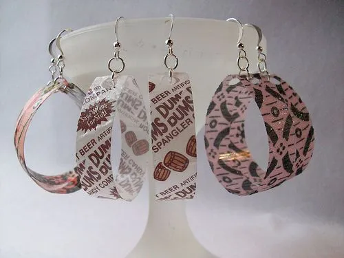 Como hacer aretes con botellas de plástico ~ cositasconmesh Como hacer aretes con botellas de plástico ~ cositasconmesh