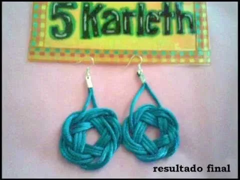 aretes de cola de raton en forma de nudo ♥♥ - YouTube