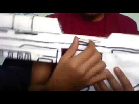 arma de halo de papel (rifle de asalto) - YouTube