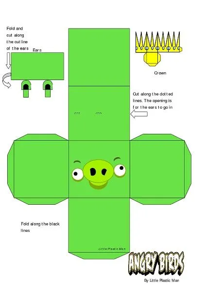 Angry Birds para recortar y armar - Imagui