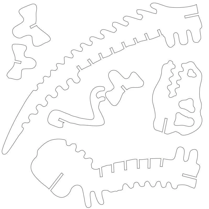Armables para hacer dinosaurios plantillas en pdf gratis