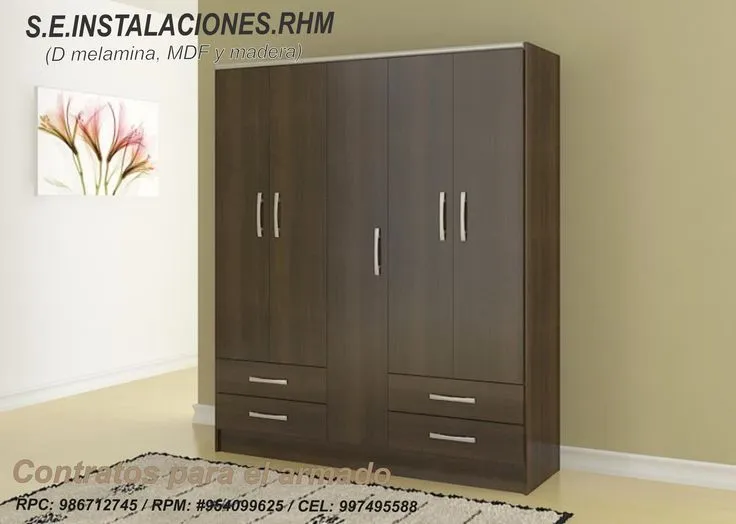 Armado de roperos de melamina on Pinterest | Puertas Armado de roperos de melamina on Pinterest | Puertas