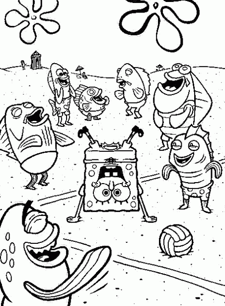 Armando se aprende: Bob esponja para colorear
