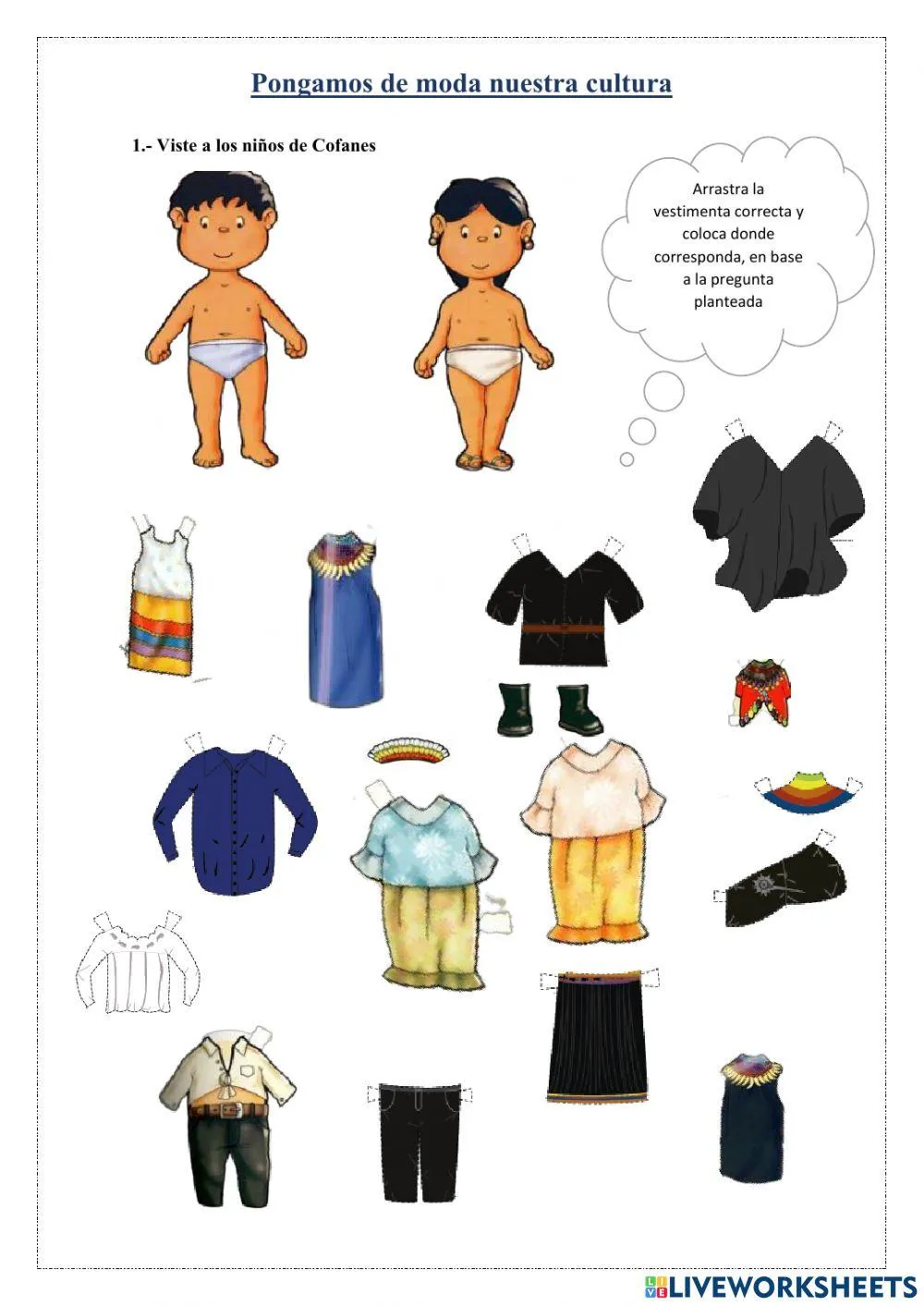 Armando cucas trajes tipicos worksheet | Live Worksheets Armando cucas trajes tipicos worksheet | Live Worksheets