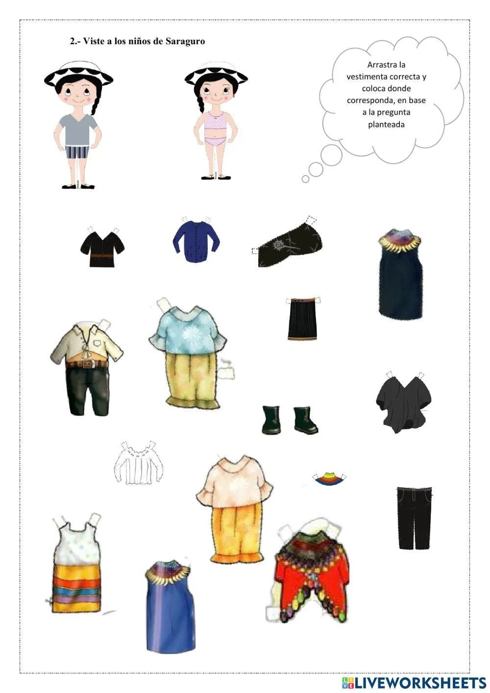 Armando cucas trajes tipicos worksheet | Live Worksheets Armando cucas trajes tipicos worksheet | Live Worksheets