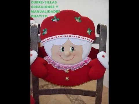 COMO ARMAR EL CUBRE SILLA SRA. CLAUS - YouTube COMO ARMAR EL CUBRE SILLA SRA. CLAUS - YouTube