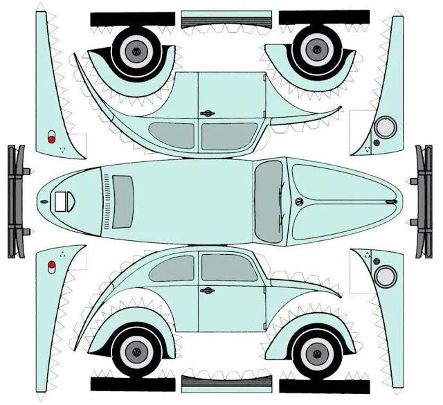 para armar y desarmar | Molde de carro, Carritos de carton, Coche de cartón para armar y desarmar | Molde de carro, Carritos de carton, Coche de cartón
