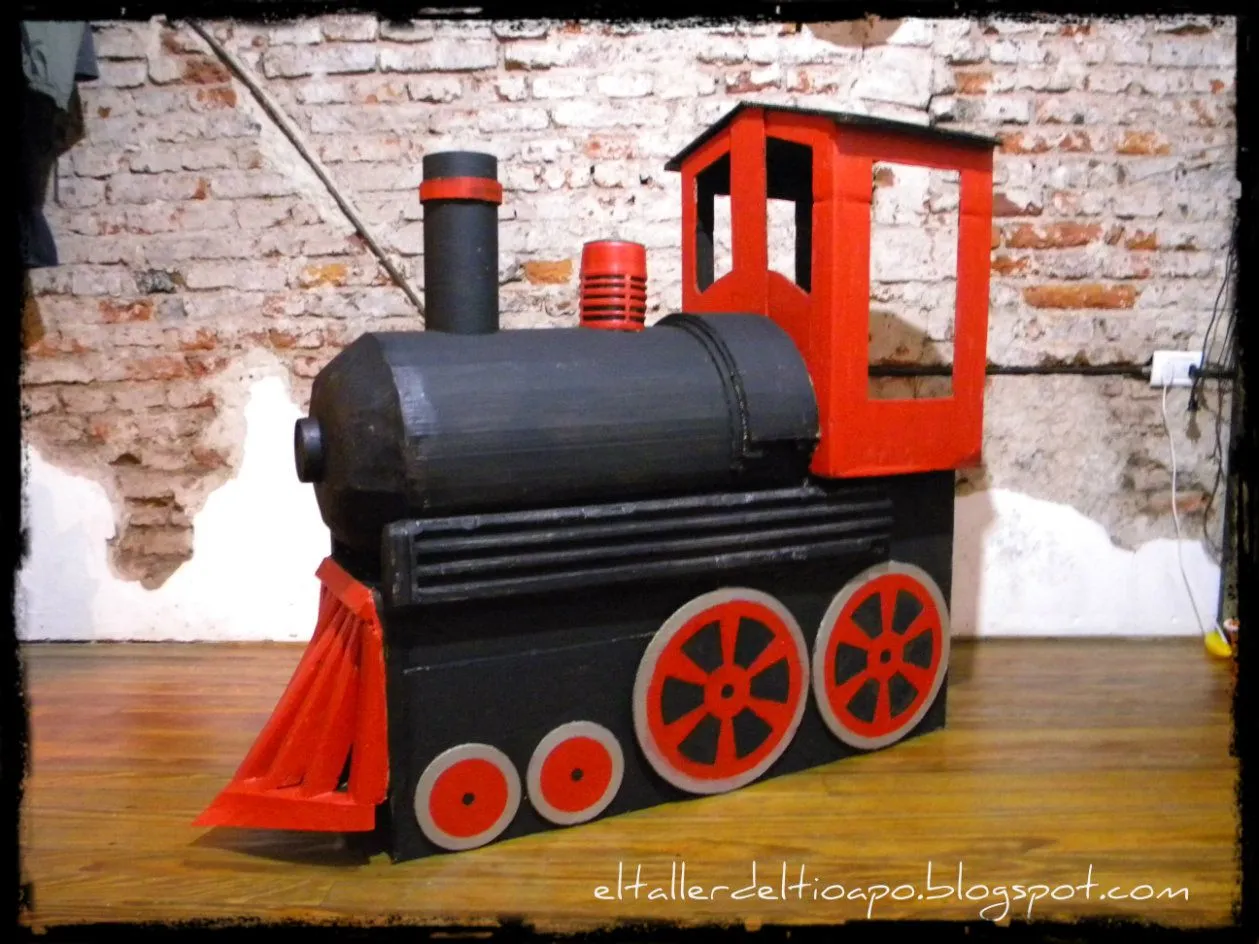 Como armar un tren de cartón - Imagui