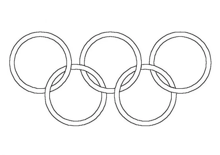 Aros Olimpicos para colorear ~ Dibujos para Colorear Infantil