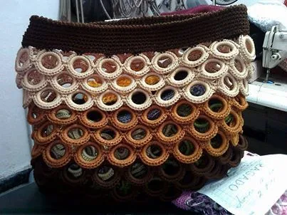 bolso de aros de plastico | bolsa pet | Pinterest bolso de aros de plastico | bolsa pet | Pinterest