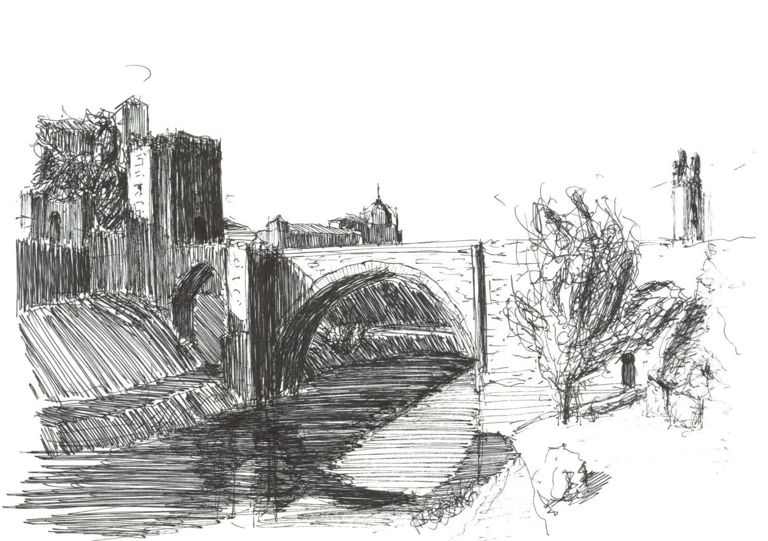 ARQUIDISTANCIA: Dibujo del paisaje urbano. Alcalá de Henares y Toledo ARQUIDISTANCIA: Dibujo del paisaje urbano. Alcalá de Henares y Toledo