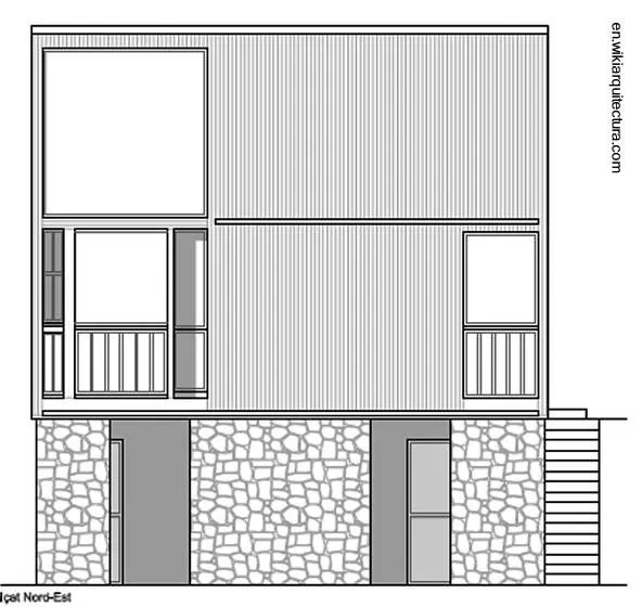 Arquitectura de Casas: Casa cubo moderna de madera y piedra. Arquitectura de Casas: Casa cubo moderna de madera y piedra.