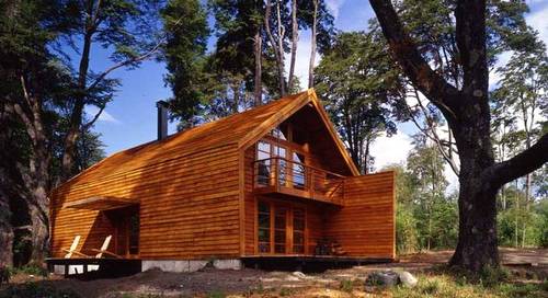 Arquitectura de Casas: Casa rural de madera como granero en Chile.