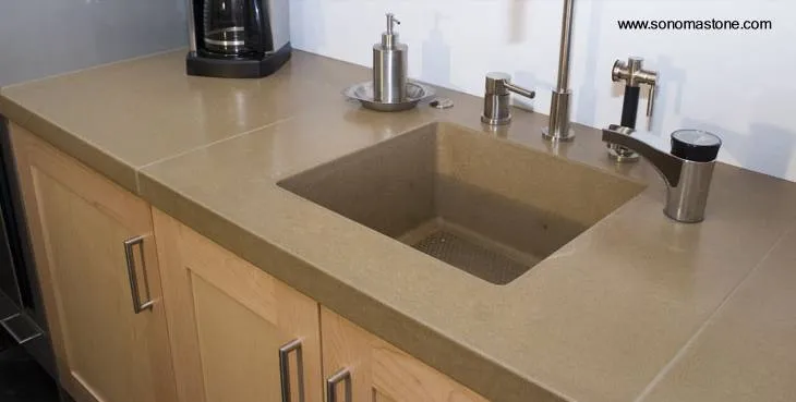Arquitectura de Casas: Fregaderos de cocina de concreto