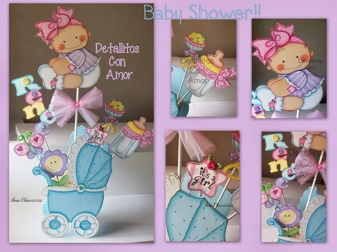 Arreglo para la mesa de regalos (Grande) | baby shower | Pinterest ...